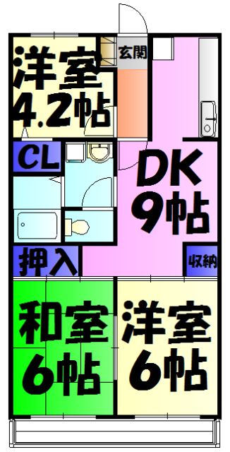 第三大越ビルの間取り写真