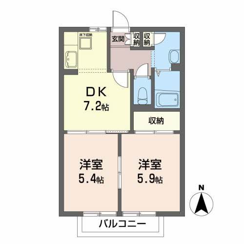 シャーメゾン中田の間取り写真