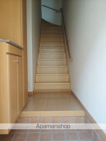 ハピラインふくい 森田駅 バス乗車時間：5分 最寄りバス停で下車 徒歩9分 2階建 築19年の玄関写真
