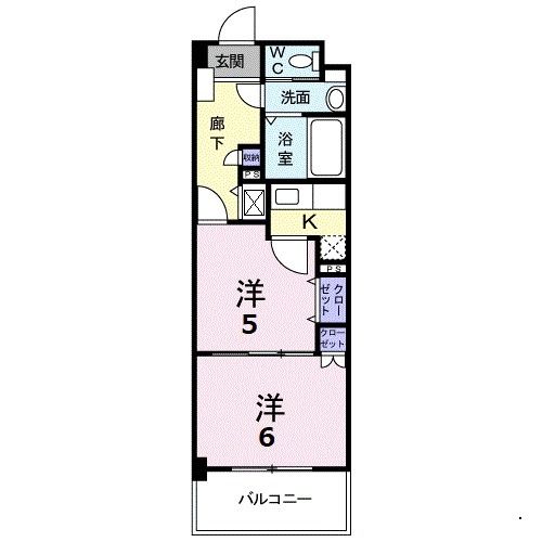 ラフレシール城南の間取り写真