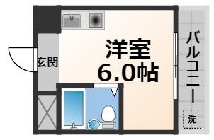 コーポ フェルメールの間取り写真