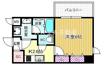 ララプレイス梅田東シエスタの間取り写真