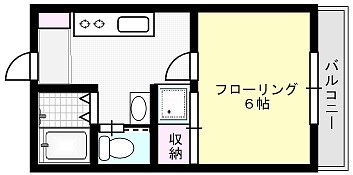 グリーンハイツD棟の間取り写真