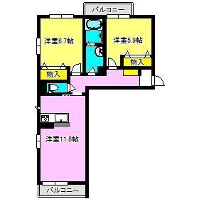カフーラヴィータの間取り写真