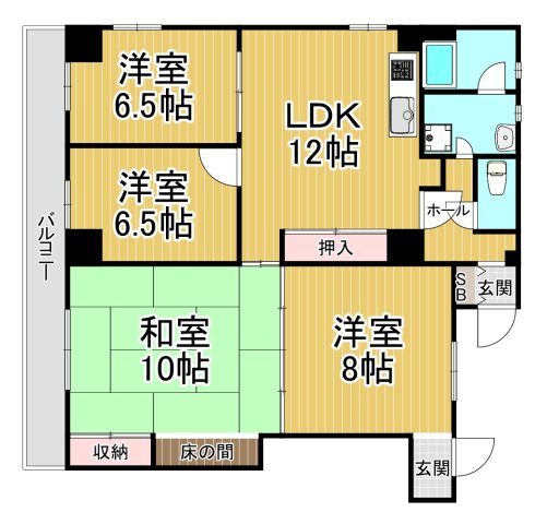 木原マンションの間取り写真