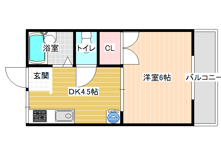 イーストシャトーの間取り