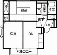 ラフィーネ浅香Ｃ棟の間取り