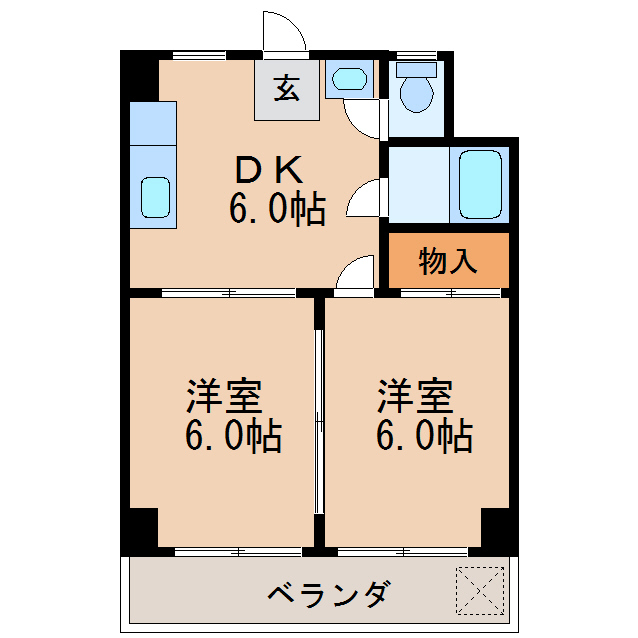 第3岬ビルの間取り