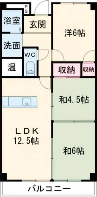 名張市瀬古口のマンションの間取り