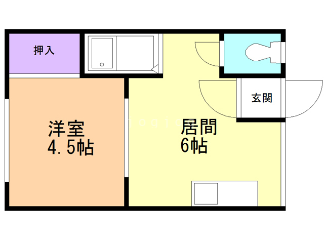 コーポ春日の間取り