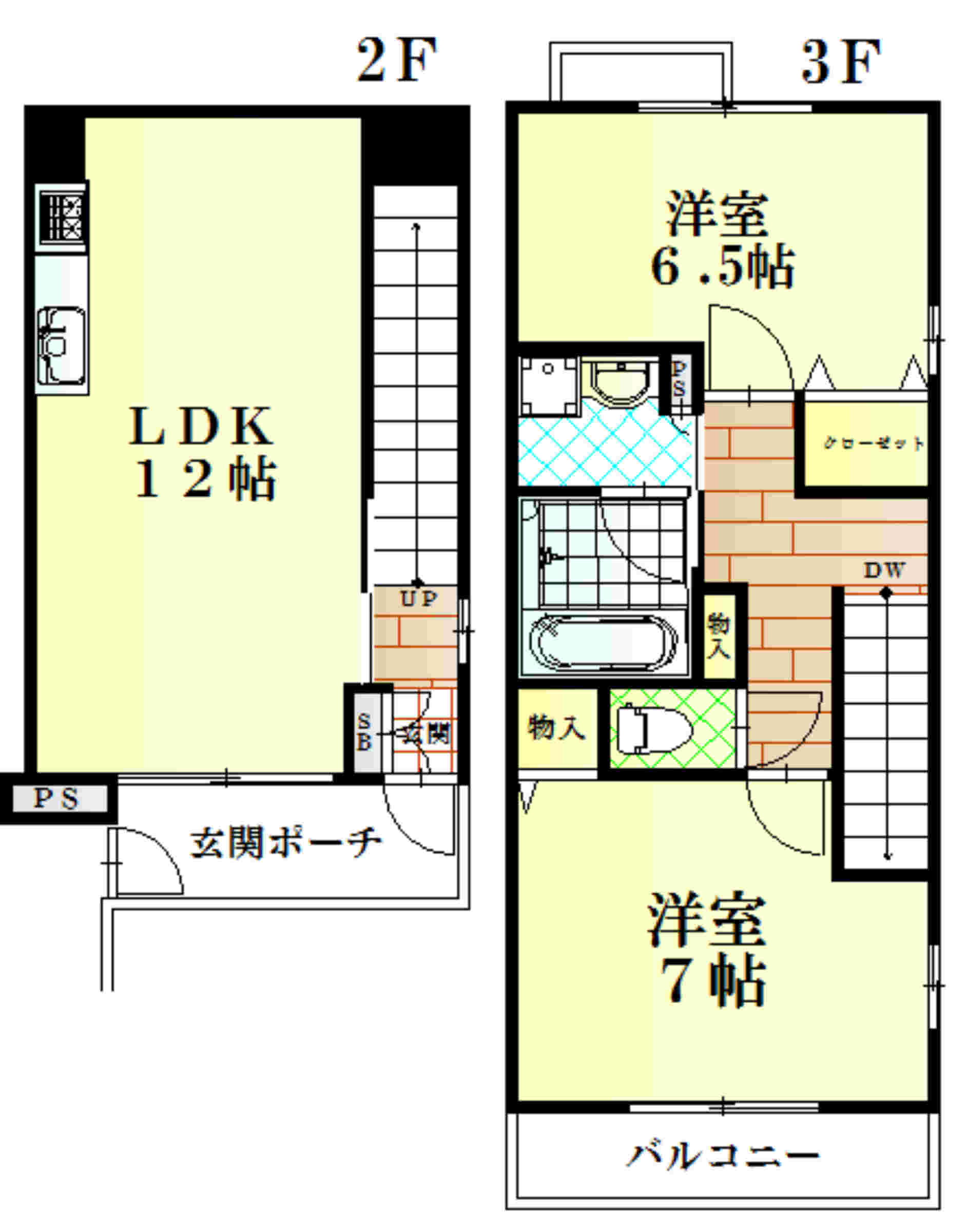 コルヌイエの間取り