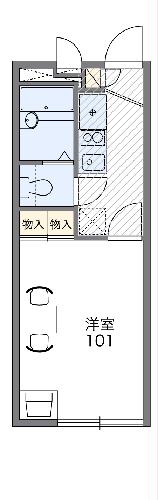 レオパレス忠雅五の間取り