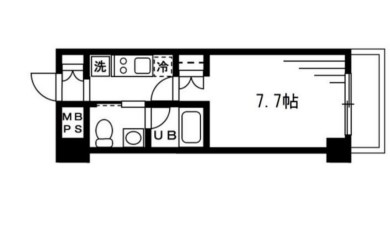 東京都新宿区新宿５（マンション）の賃貸物件の間取り