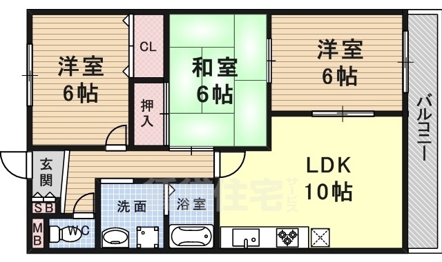 アネックス野間北の間取り