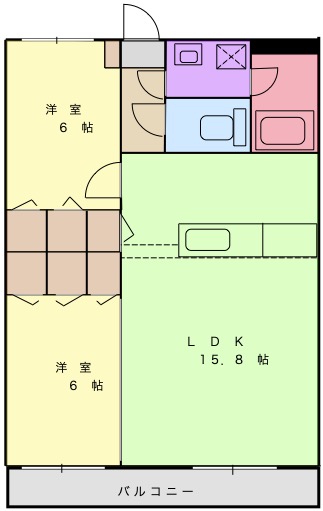 メゾンシュクレの間取り