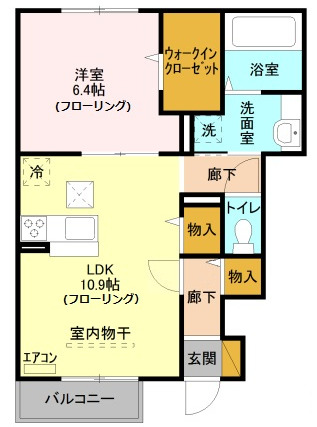 川口市大字安行のアパートの間取り