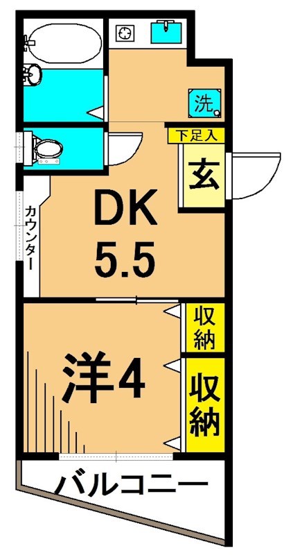 田園マンション鮫洲の間取り