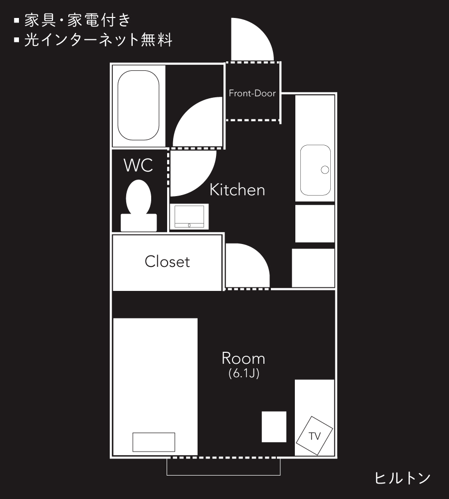 ヒルトンD　酒田市錦町1丁目の間取り