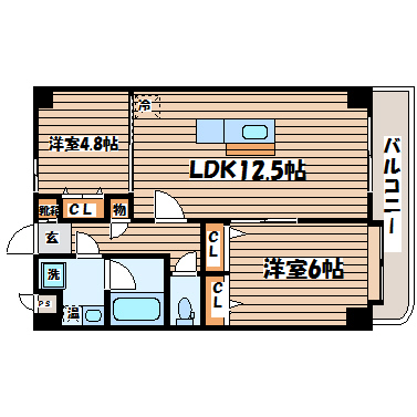 カーサ壱番館の間取り