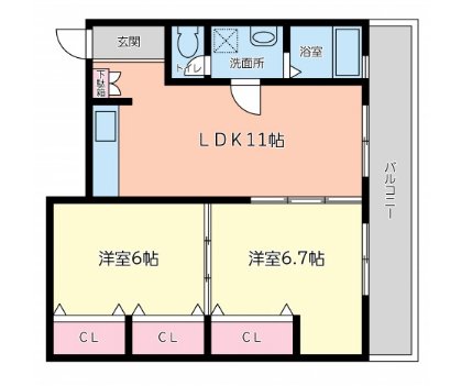 公園通り大須賀の間取り