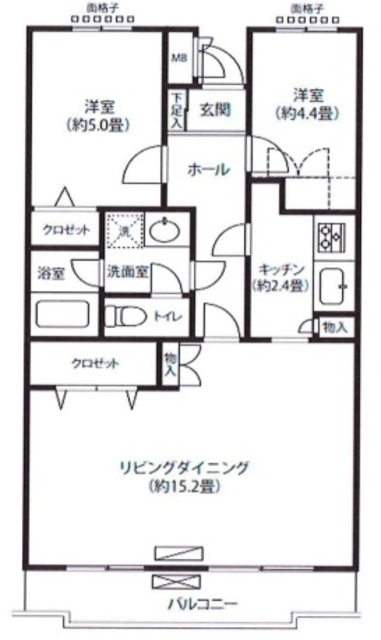 ベルガーデンの間取り