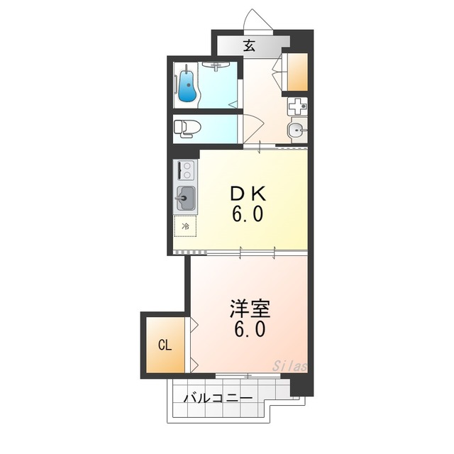 【アンシャンテ中百舌鳥の間取り】