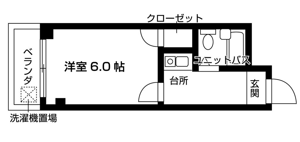 京都市上京区若宮竪町のマンションの間取り