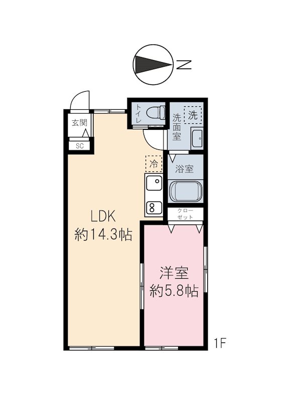 【ベェレハーモニー東武練馬の間取り】