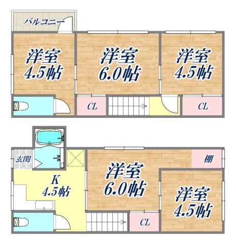 天城通1丁目戸建の間取り