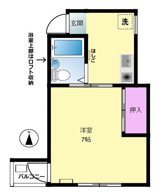 ビラ篠原の間取り