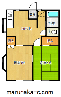 清水ハイツIIの間取り