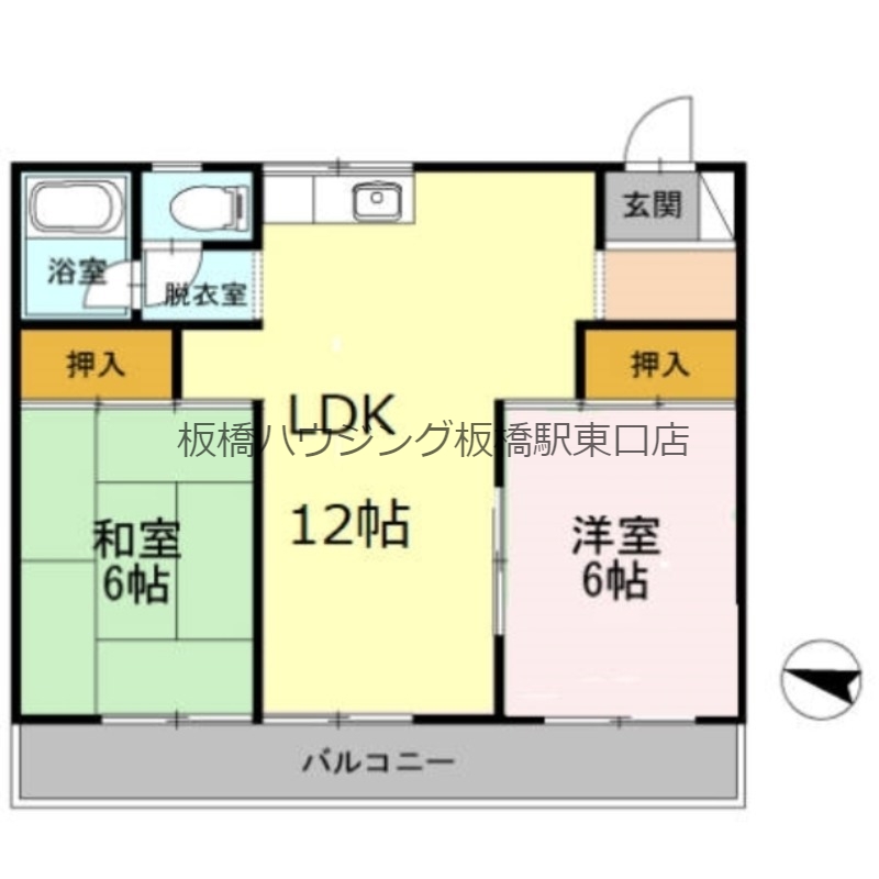 【長瀬第三マンションの間取り】