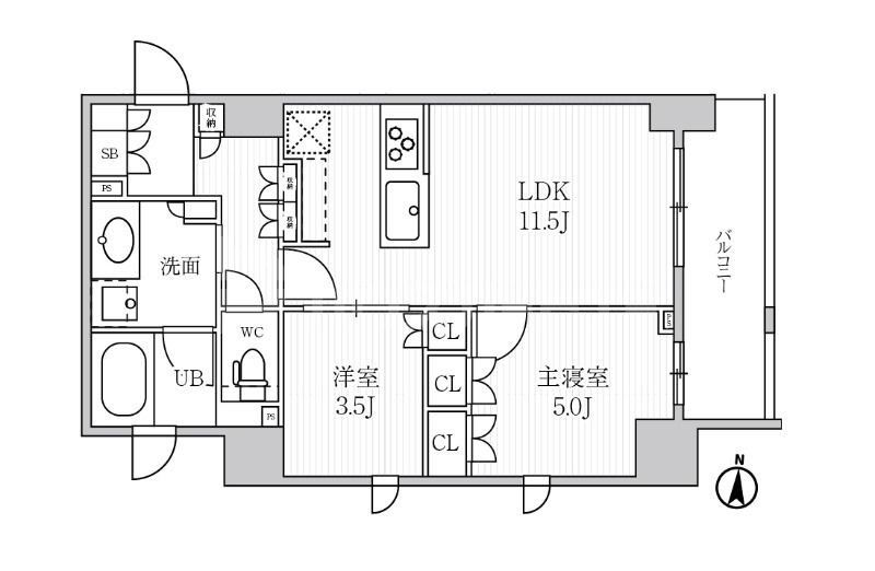 墨田区菊川のマンションの間取り