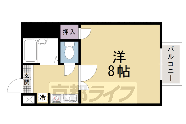 【京都市伏見区深草稲荷御前町のマンションの間取り】