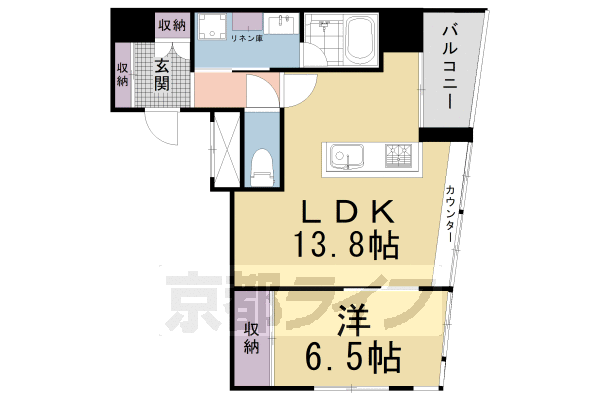 アラモード・グラン御池の間取り