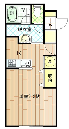 旭川市永山三条のアパートの間取り