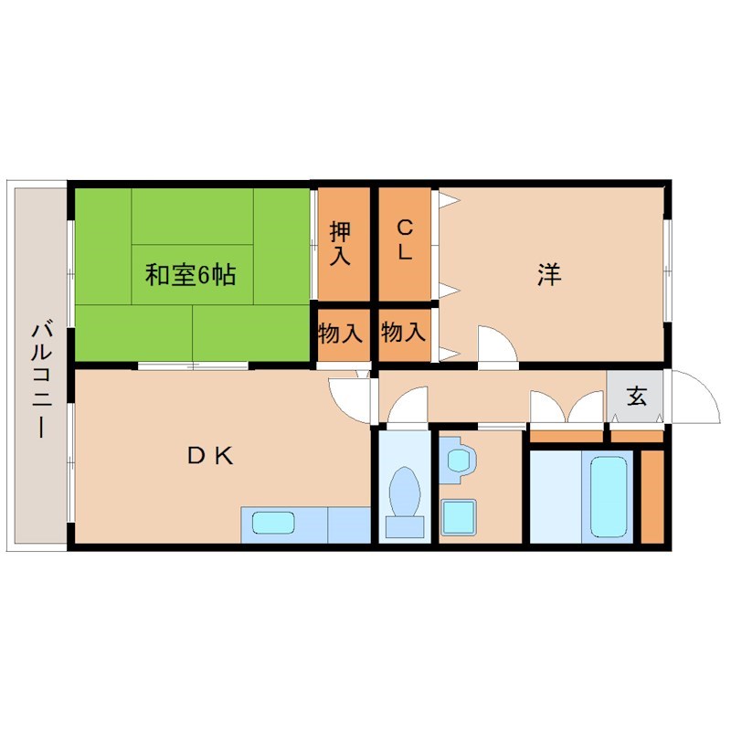 尼崎市杭瀬南新町のマンションの間取り