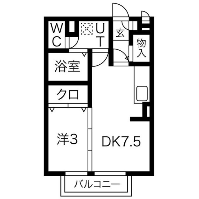 クレール双ヶ丘の間取り