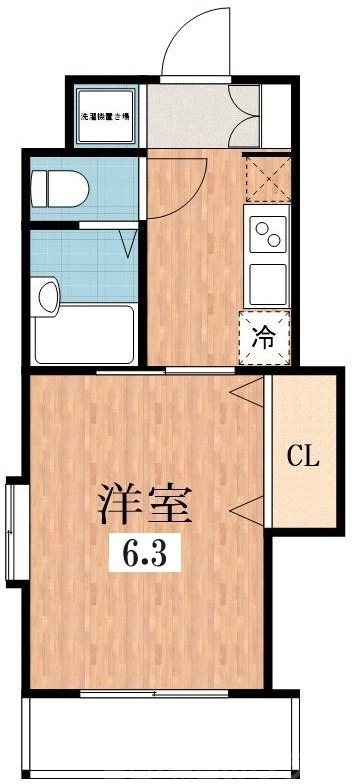 大阪市天王寺区勝山のマンションの間取り