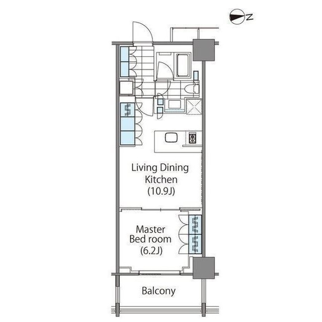 コンフォリア新宿イーストサイドタワーの間取り