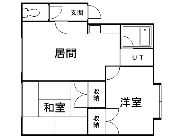 ジャストイン平岡の間取り