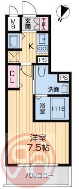 グランルージュ中之島南の間取り