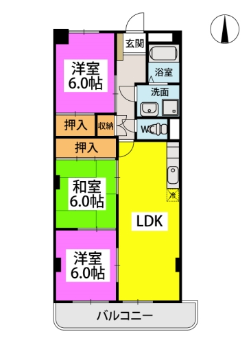 【ラ・コートＹＴの間取り】