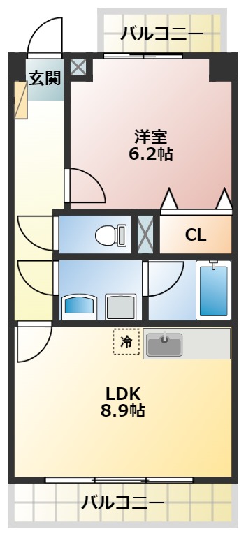 Ｊハイツの間取り