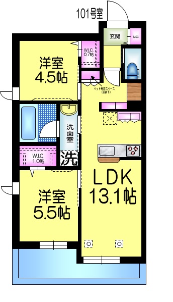 クレストの間取り
