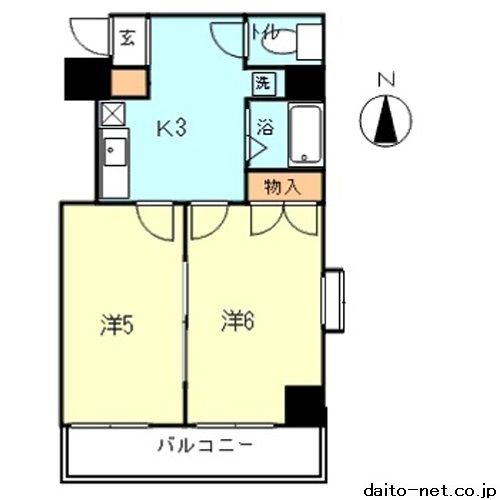 クレスト明星の間取り