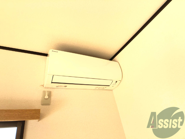 その他設備　エアコン付きなので入居後快適に過ごせます。