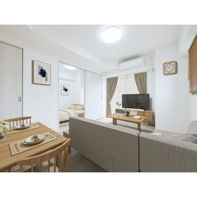 居室・リビング　具・調度品等はＣＧ加工です。実際の賃貸住居には含まれません