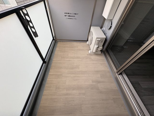 バルコニー　広々としたバルコニーです