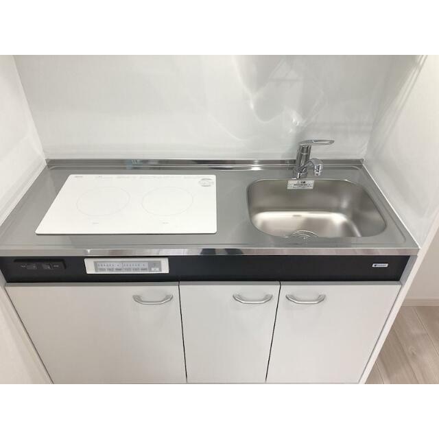 キッチン　２口ＩＨコンロ。料理好きな方にも嬉しいですね！